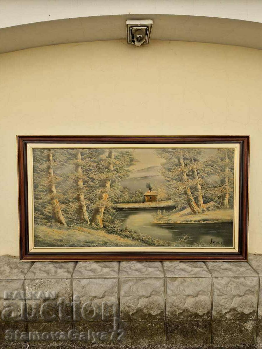 Beautiful large oil painting on canvas Beautiful large oil painting on canvas