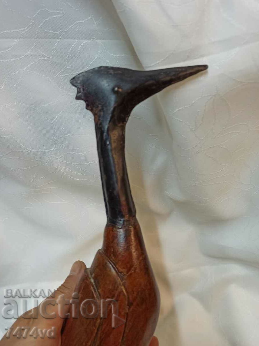 СТАРА ФИГУРА НА ПТИЦА МЕТАЛ И ДЪРВО с цена 60.00 лв. | € 30.68 СТАРА ФИГУРА НА ПТИЦА МЕТАЛ И ДЪРВО с цена 60.00 лв. | € 30.68