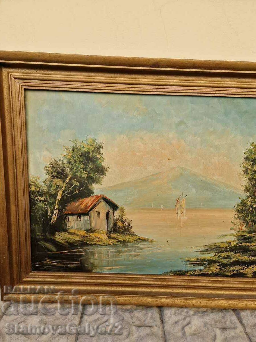 O pictură mare în ulei pe pânză - 5