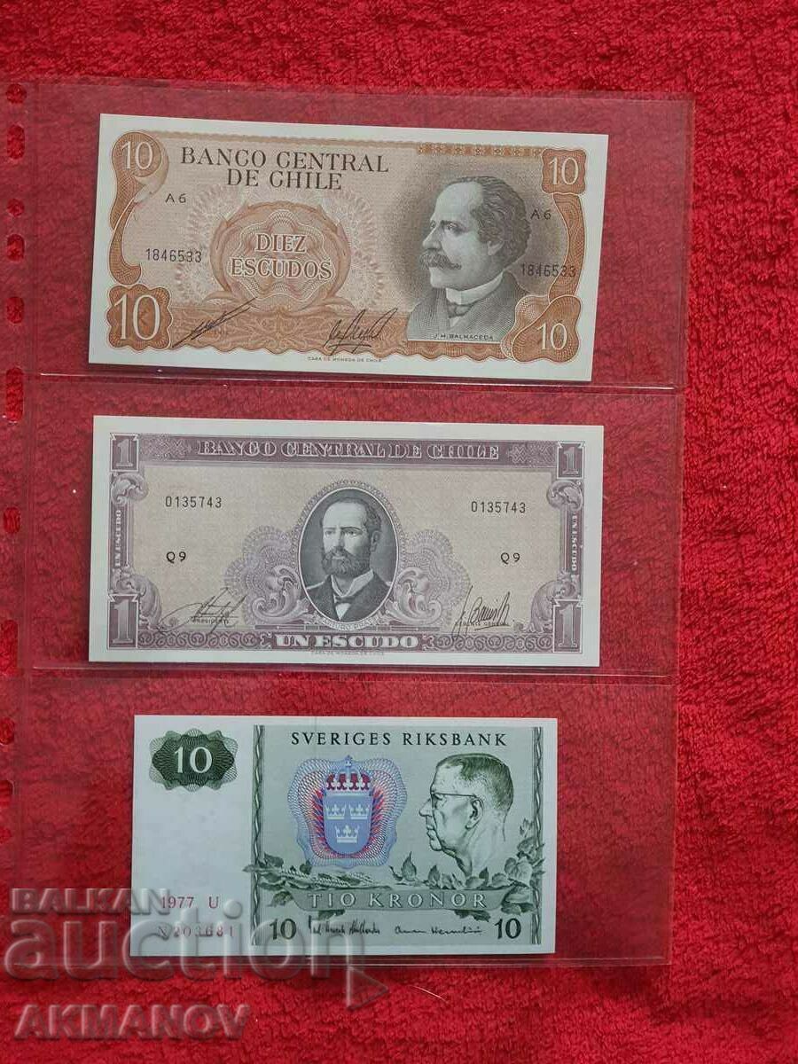 Chile-10 escudos-1967-UNC-mint