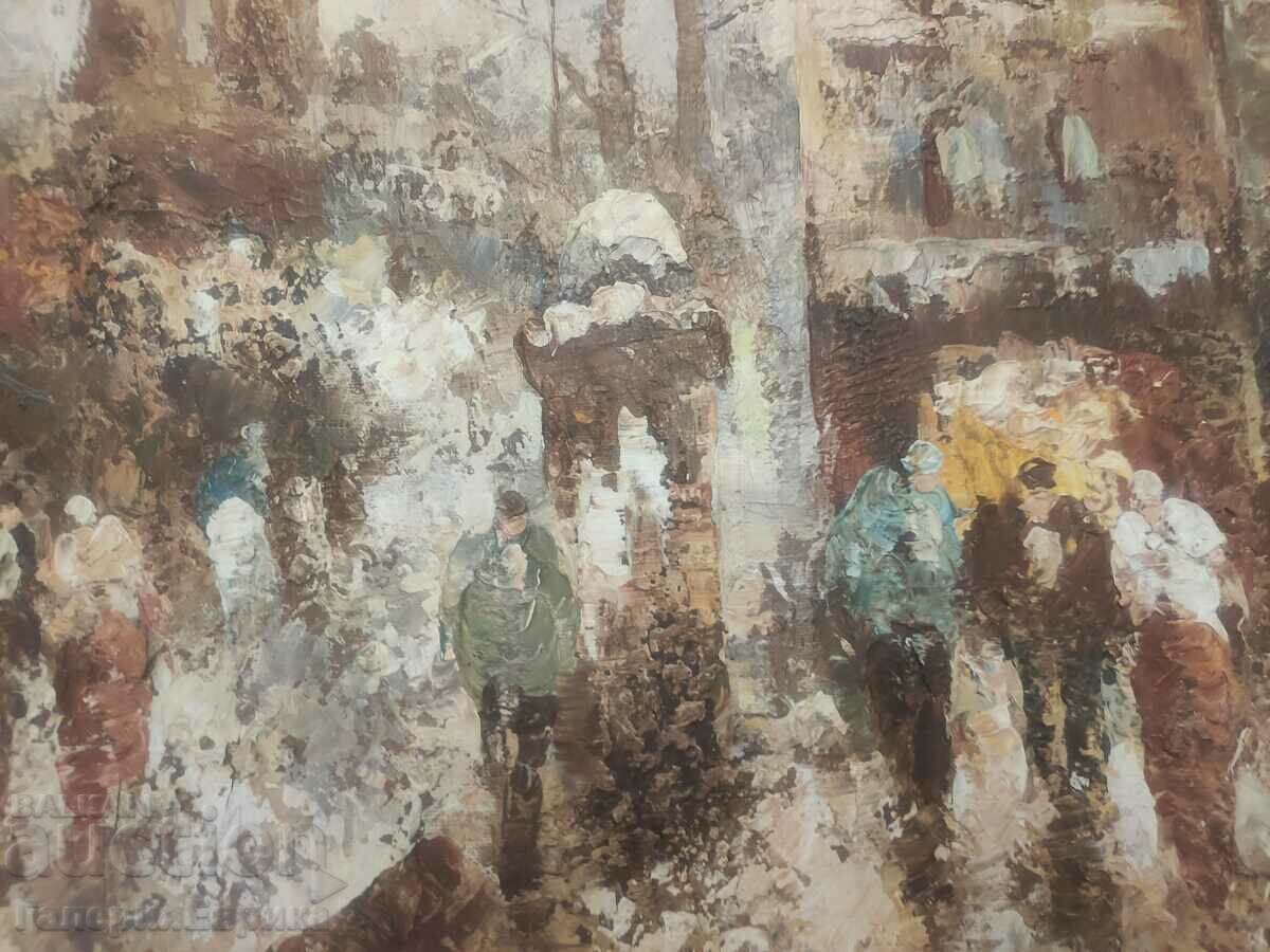 Delivery of Oil painting on canvas Delivery of Oil painting on canvas