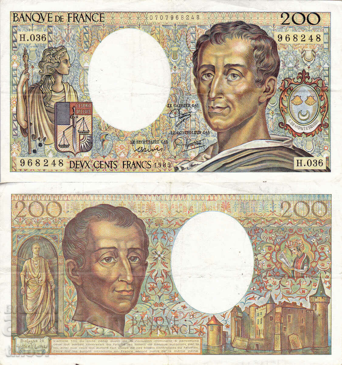 tino37- FRANCE - 200 FRANC - 1985 - VF