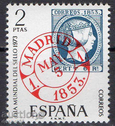 1973. Ισπανία. Παγκόσμια Ημέρα Γραμματοσήμων.