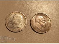 Monede de argint 1 BGN. 1910, 1912
