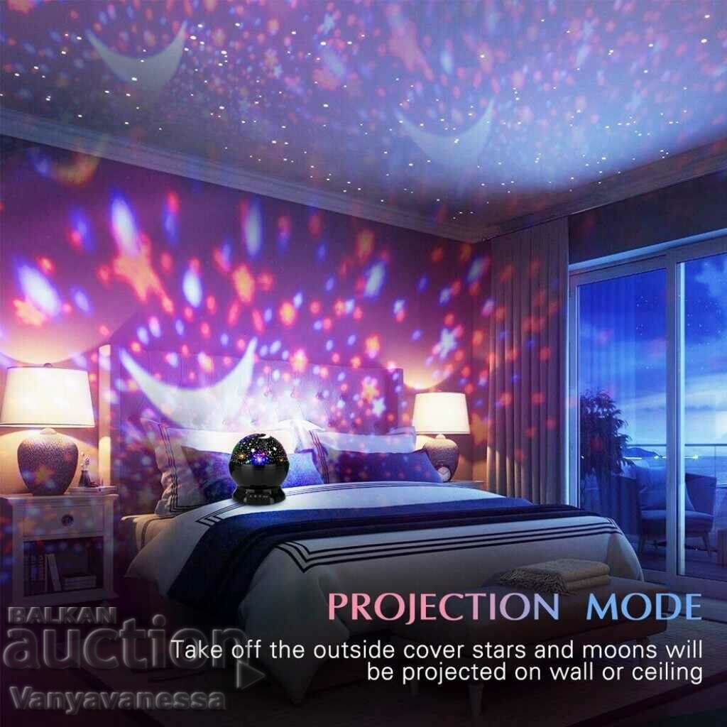 Auction Night lamp for children's room planetarium stars asterisks Auction Night lamp for children's room planetarium stars asterisks