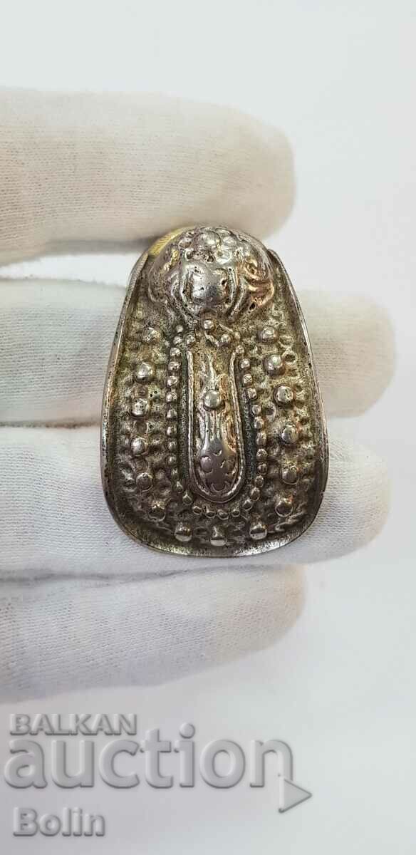 Silver 19th-20th century gilt revival slingshot bracelet - 5 Silver 19th-20th century gilt revival slingshot bracelet - 5