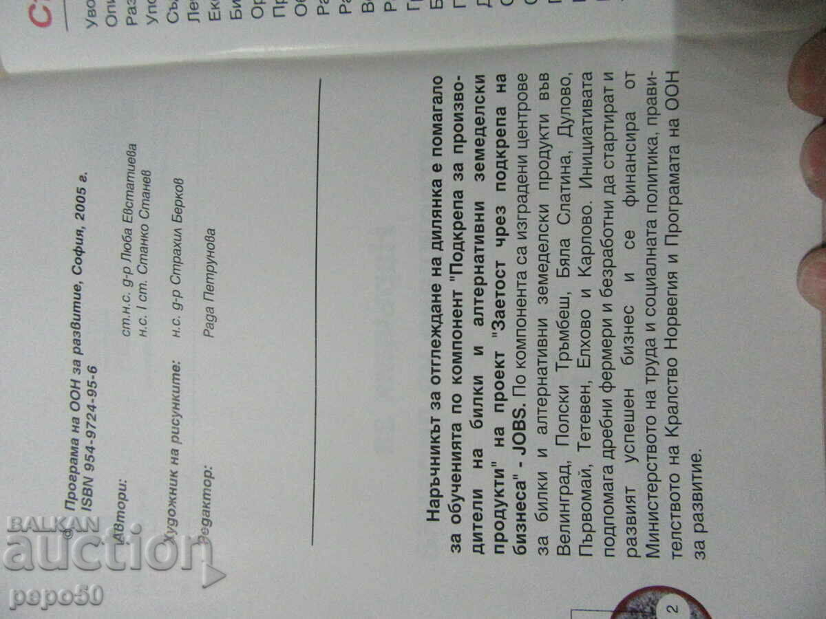 Auction  HANDBOOK FOR GROWING GARDEN - 2005