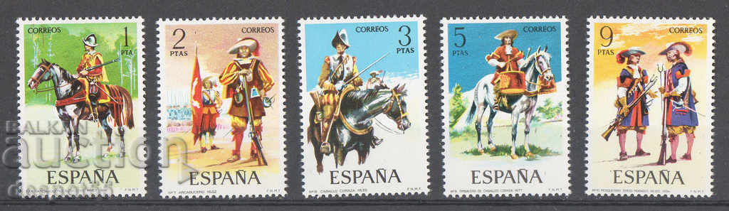 1974. Spain. Military uniforms.