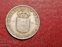 1957 Rwanda Urundi Congo Belgian 1 franc