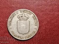1957 Rwanda Urundi Belgian Congo 1 franc