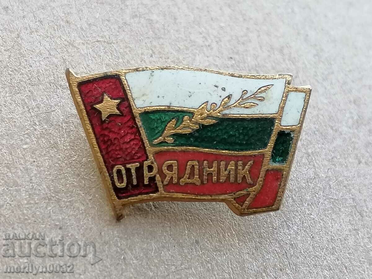 Нагръден знак Отрядник емайл медал значка