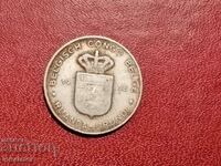 1958 Rwanda Urundi Belgian Congo 1 franc