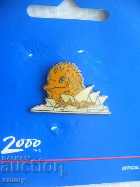Sydney 2000 Olympic Games Badge - Milieu mascot