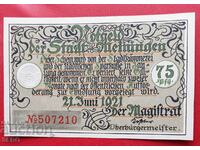 Банкнота-Германия-Тюрингия-Майнинген-75 пфенига 1921