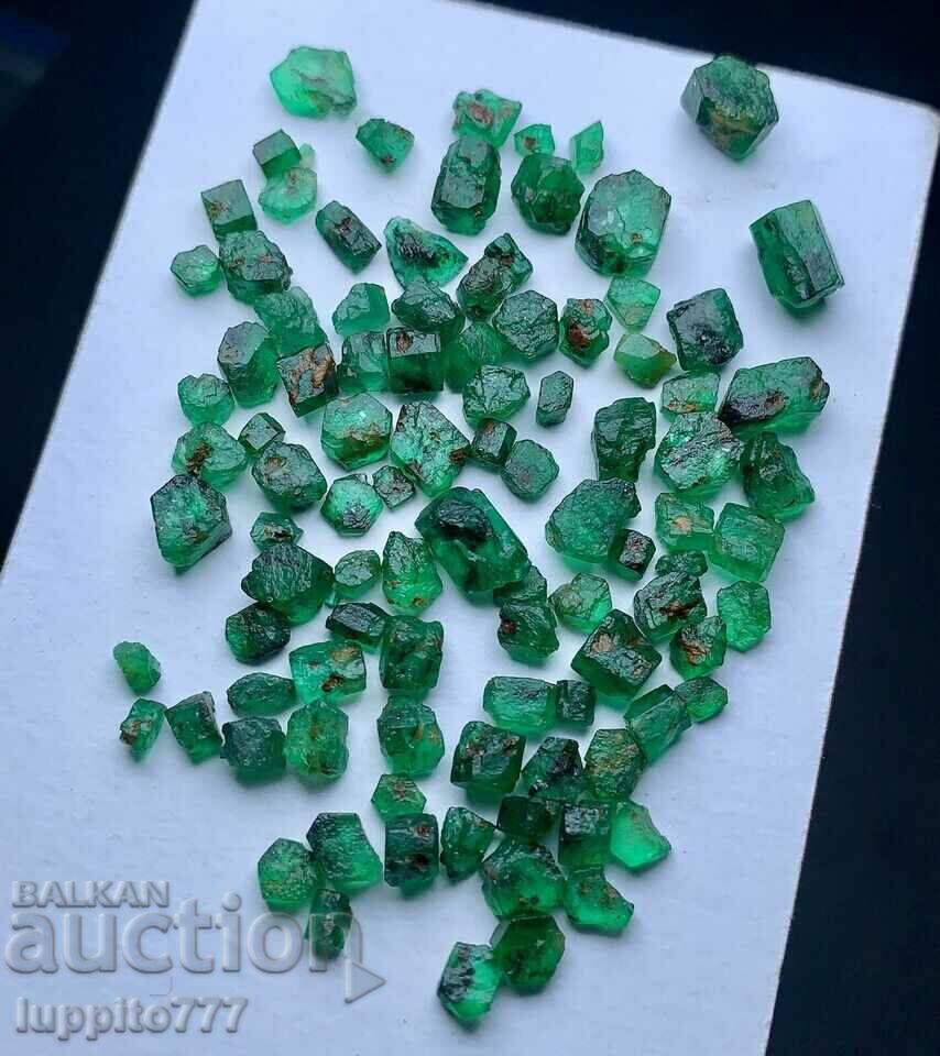 Φυσικό Βηρύλ, σμαραγδένιο όψη ποιότητας 49,50 k-t 58 τεμ. παρτίδα με τιμή 985.00 BGN | € 503.62 Φυσικό Βηρύλ, σμαραγδένιο όψη ποιότητας 49,50 k-t 58 τεμ. παρτίδα με τιμή 985.00 BGN | € 503.62