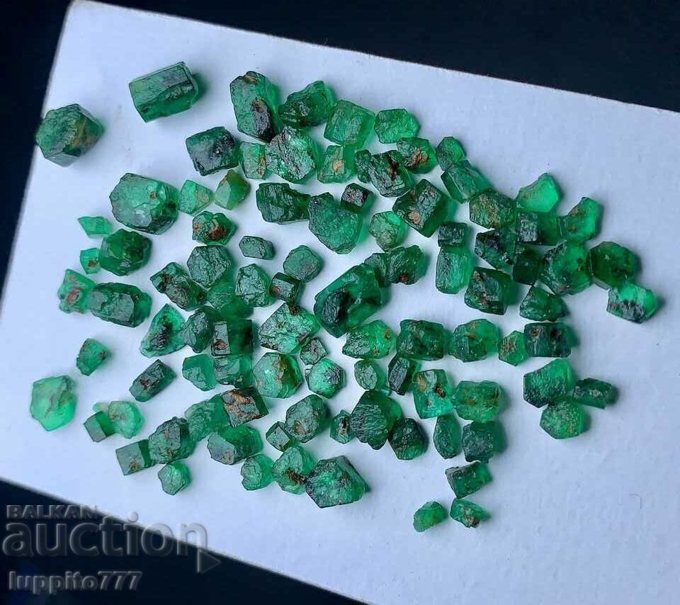 Φυσικό Βηρύλ, σμαραγδένιο όψη ποιότητας 49,50 k-t 58 τεμ. παρτίδα - 5 Φυσικό Βηρύλ, σμαραγδένιο όψη ποιότητας 49,50 k-t 58 τεμ. παρτίδα - 5
