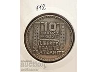 France 10 francs 1932 Silver!