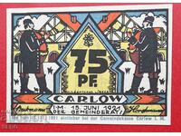 Τραπεζογραμμάτιο-Γερμανία-Μέκλενμπουργκ-Πομερανία-Κάρλοου-75 pfennig 1921