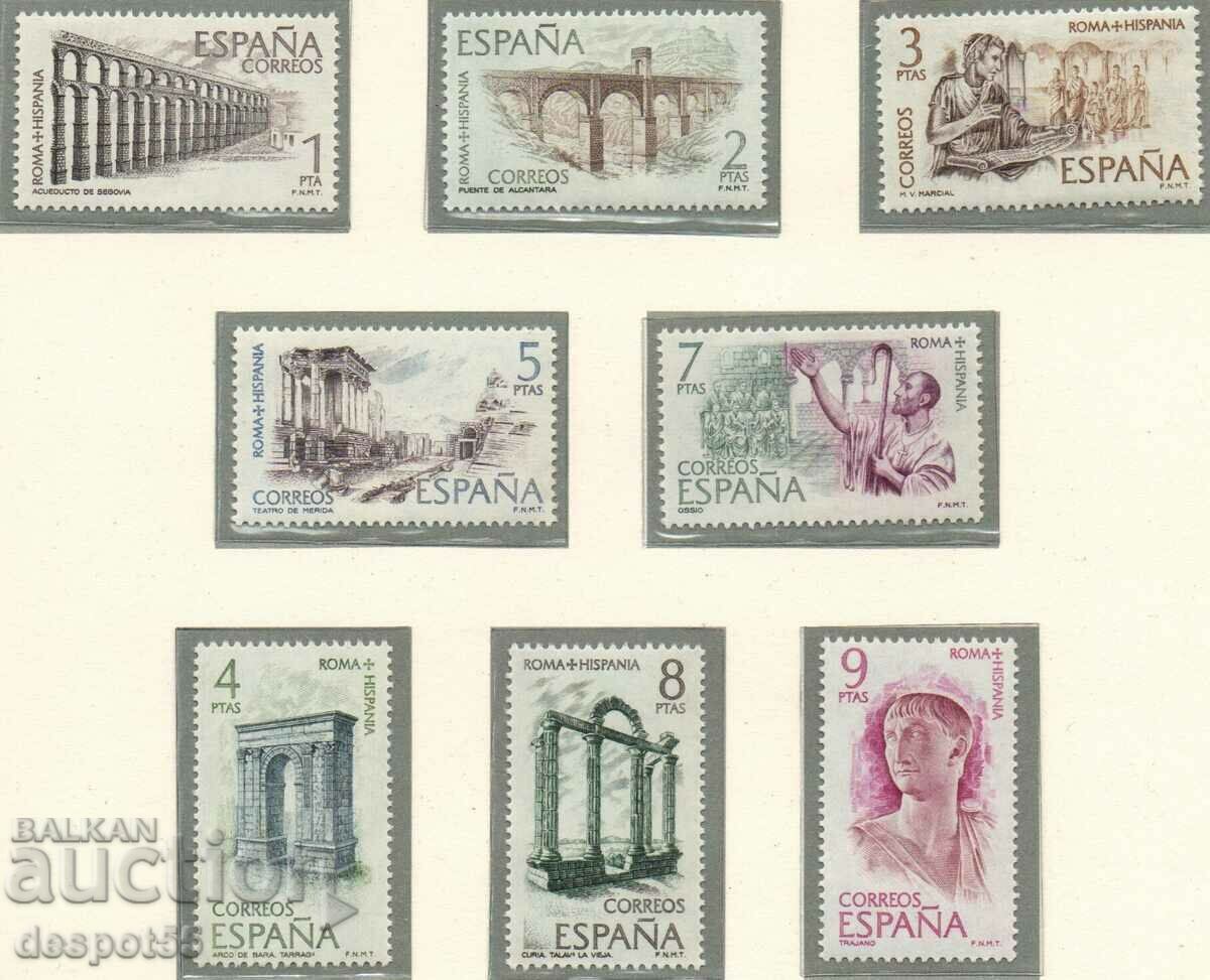 1974. Ισπανία. Πολιτιστικοί δεσμοί μεταξύ της Αρχαίας Ρώμης και της Ισπανίας.
