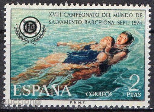 1974. Spania. Campionatul mondial de salvare pe apă.