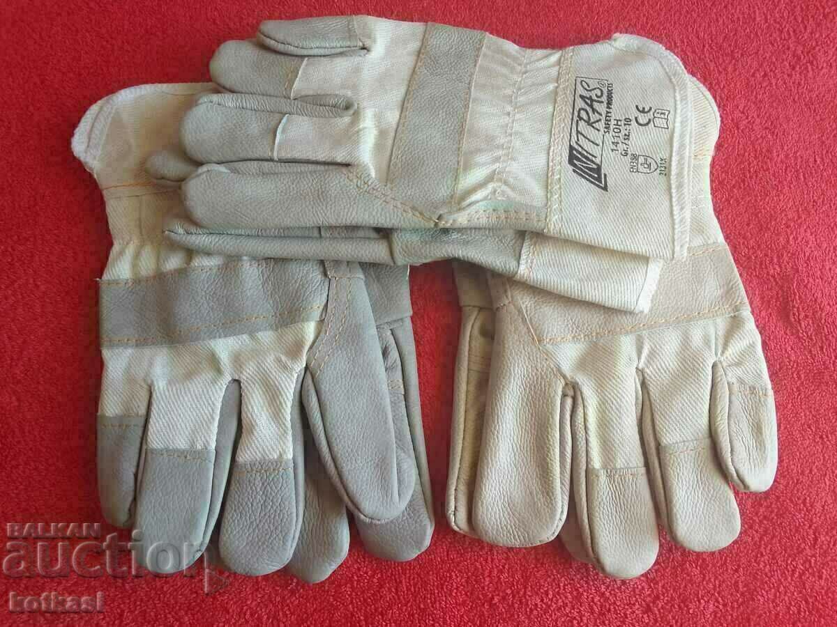 Γάντια εργασίας παρτίδα τρία ζευγάρια δέρμα και ύφασμα ισχυρό καινούργιο - 6 Γάντια εργασίας παρτίδα τρία ζευγάρια δέρμα και ύφασμα ισχυρό καινούργιο - 6