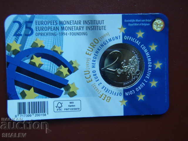 Livrarea 2 Euro 2019 Belgia "25 ani de la înființarea Institutului Monetar European" /Belgia/ - Unc (2 euro)