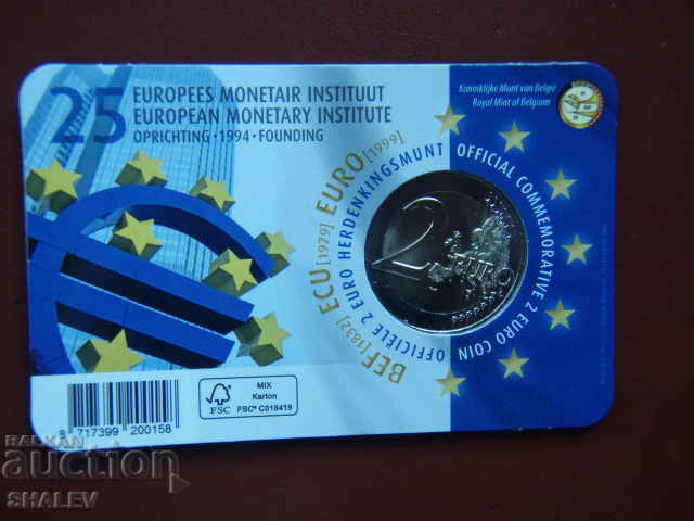 2 Euro 2019 Belgia "25 ani de la înființarea Institutului Monetar European" /Belgia/ - Unc (2 euro) - 5