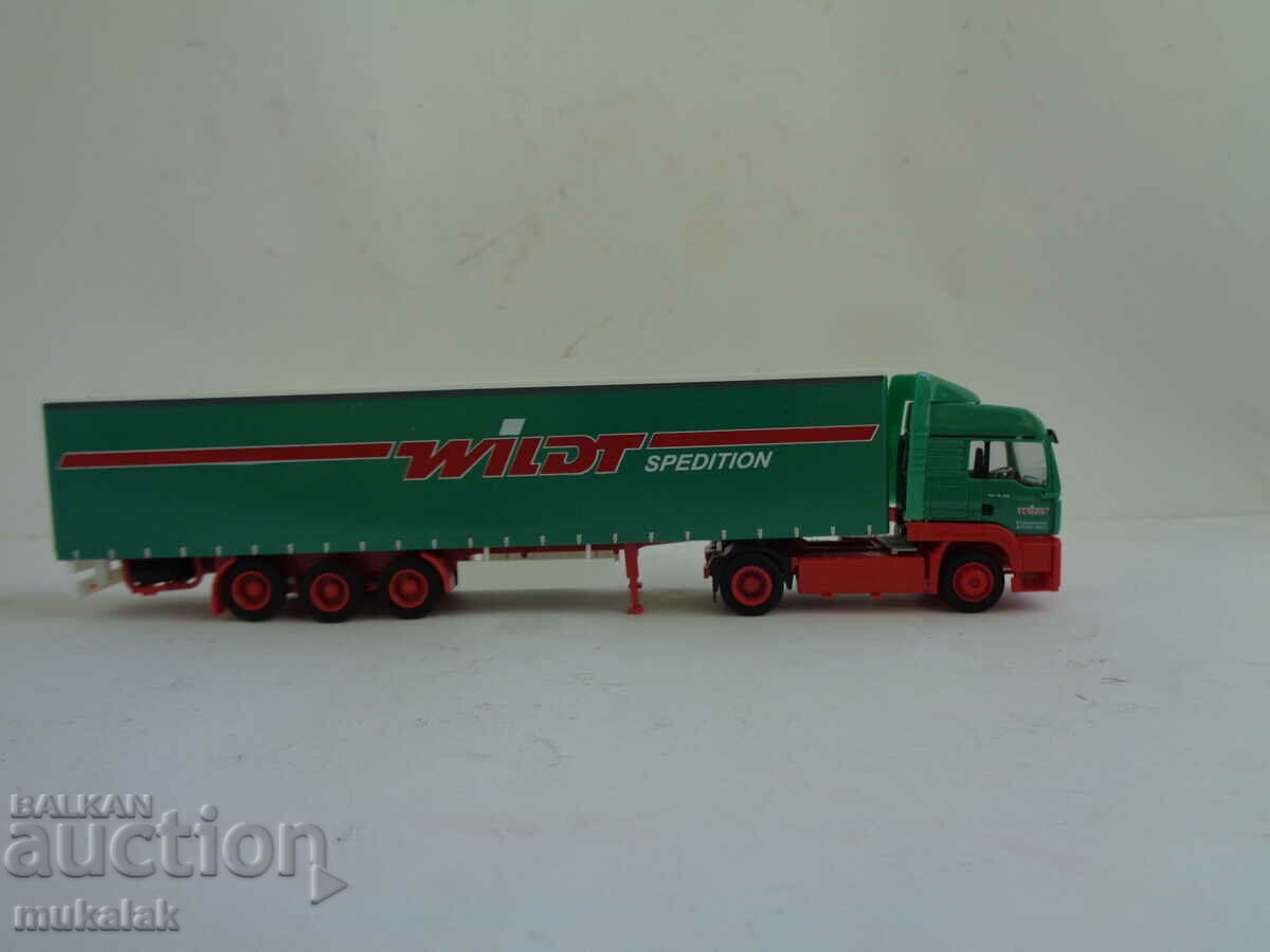 HERPA H0 1/87 MAN TGA TRUCK TIR TIR MODEL TOY TROLLEY - 6