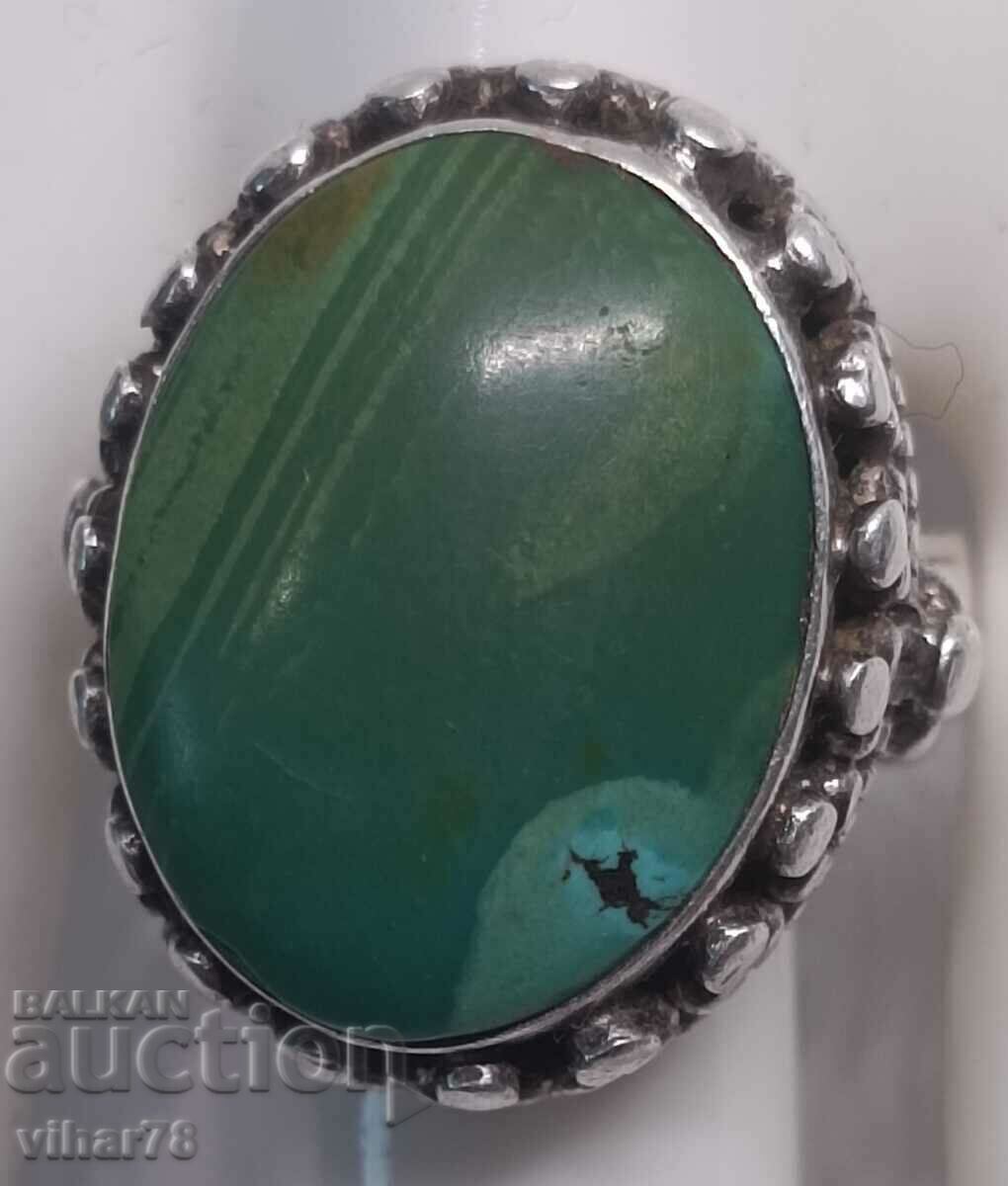 Solid women's silver ring - 6