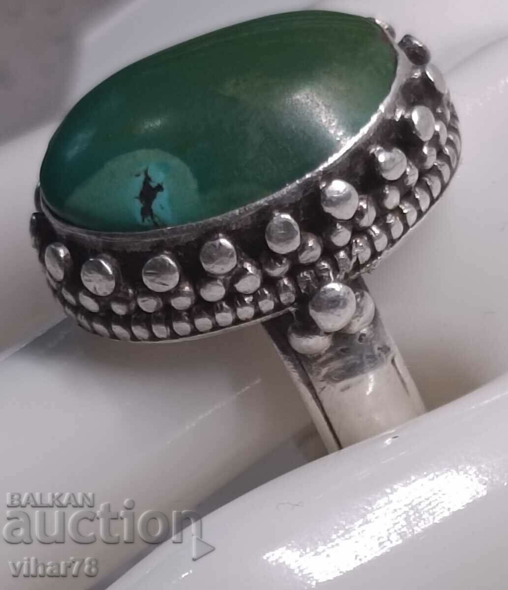 Solid women's silver ring