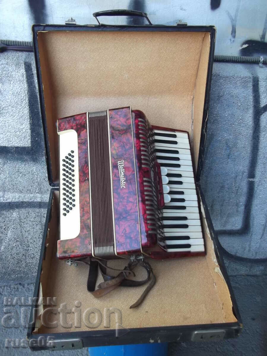 Accordion "Weltmeister"-48 bass with keyboard registers-1