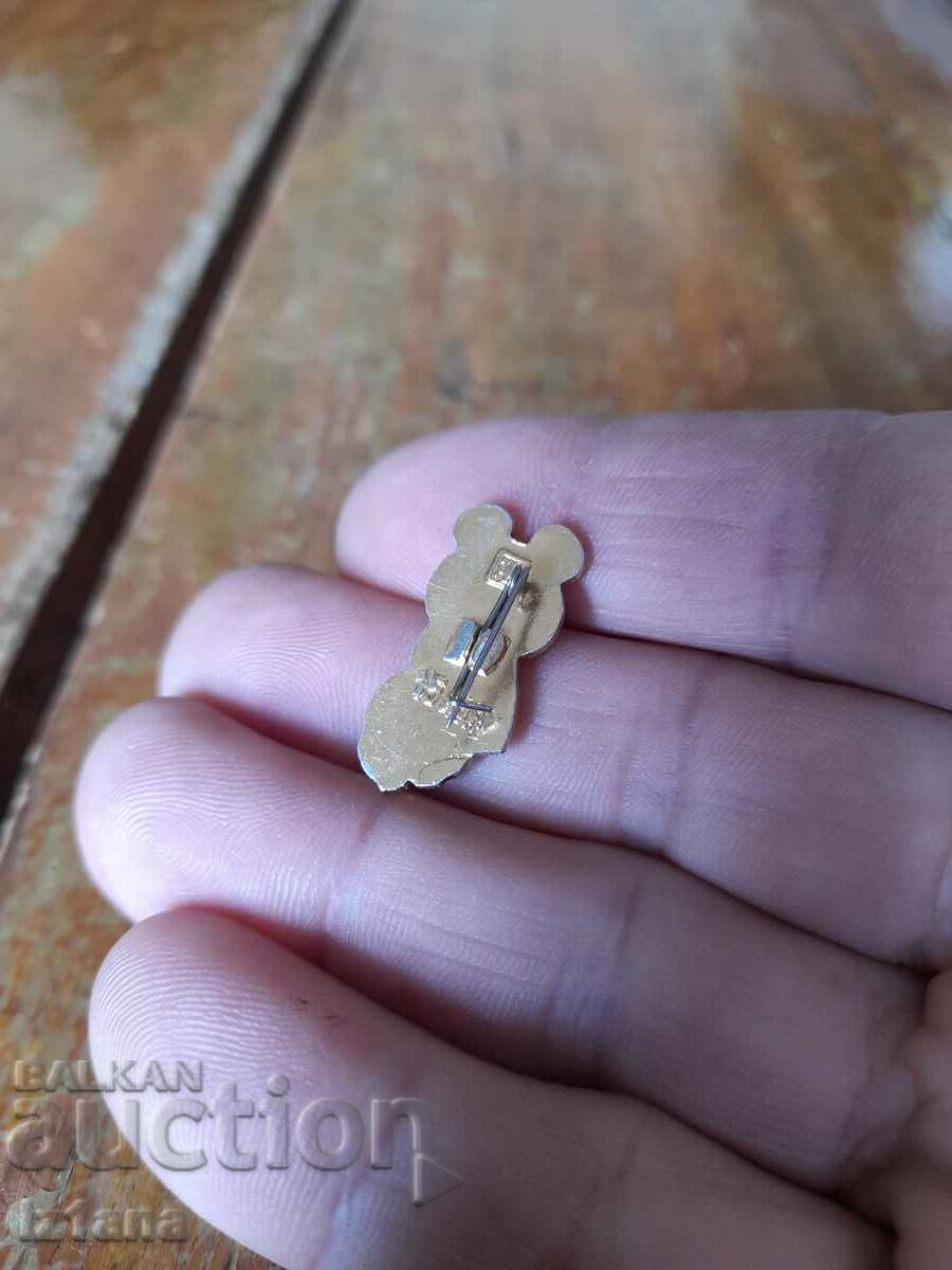 Old badge teddy bear Misha with price 12.00 BGN | € 6.14 Old badge teddy bear Misha with price 12.00 BGN | € 6.14