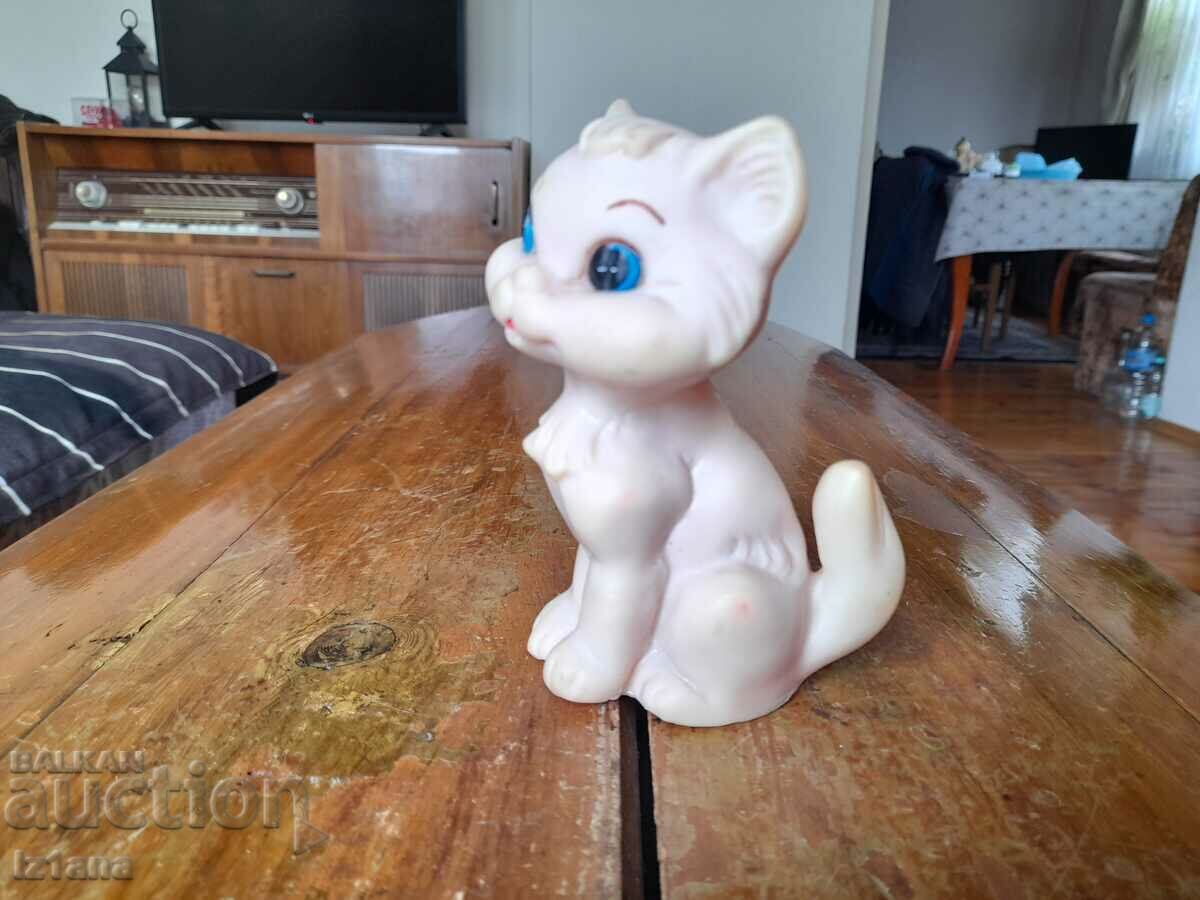 Old rubber toy, kitten, cat with price 11.00 BGN | € 5.62 Old rubber toy, kitten, cat with price 11.00 BGN | € 5.62