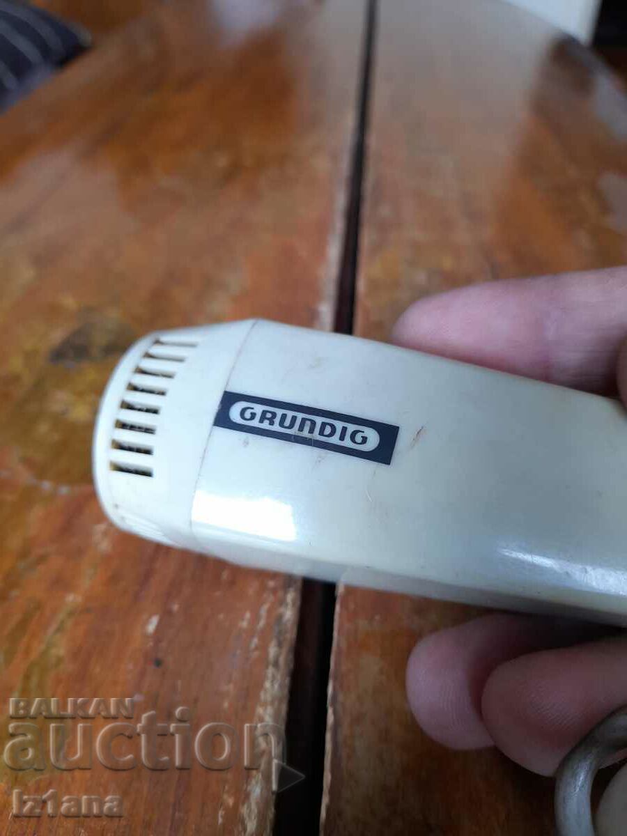 Auction Old Grundig microphone Auction Old Grundig microphone