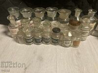 Old apothecary bottles and jars of medicines 35 pcs