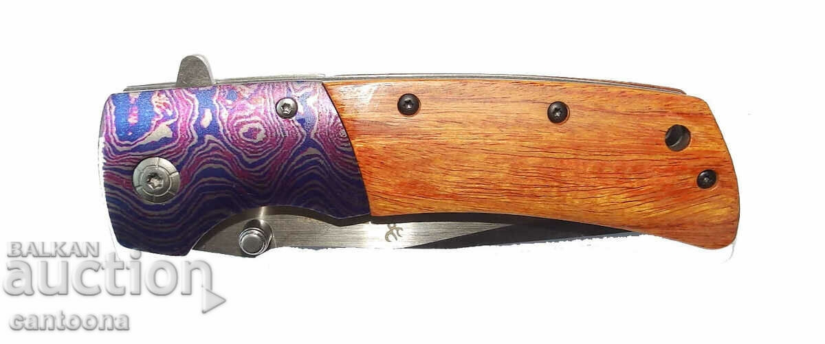 Massive, folding knife, Browning, designer - 100 x 227 with price 14.99 BGN | € 7.66 Massive, folding knife, Browning, designer - 100 x 227 with price 14.99 BGN | € 7.66