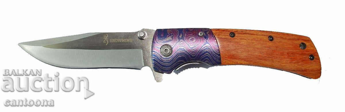 Масивен, сгъваем нож, Browning, дизайнерски - 100 x 227