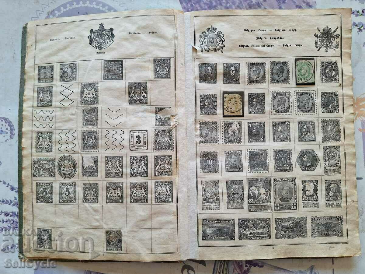 ✅ ALBUM GERMAN VECHI DE ANII 20 PENTRU MARCILE POSTALE❗ - 5