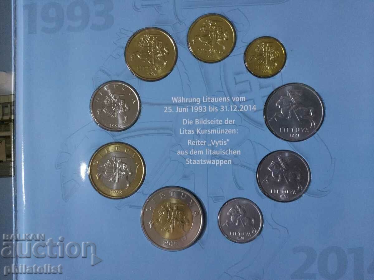 Complete set - Lithuania 1991-2013, 9 coins with price 23.00 BGN | € 11.76 Complete set - Lithuania 1991-2013, 9 coins with price 23.00 BGN | € 11.76