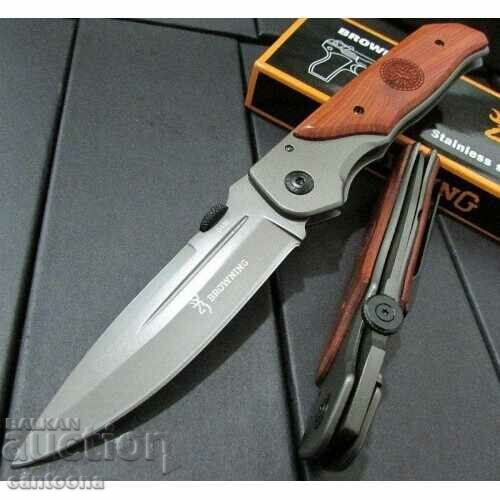 Πτυσσόμενο μαχαίρι με ξύλινες λαβές - Browning DA30 - 101 x 225
