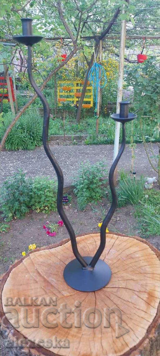 Large metal candle holder - 7