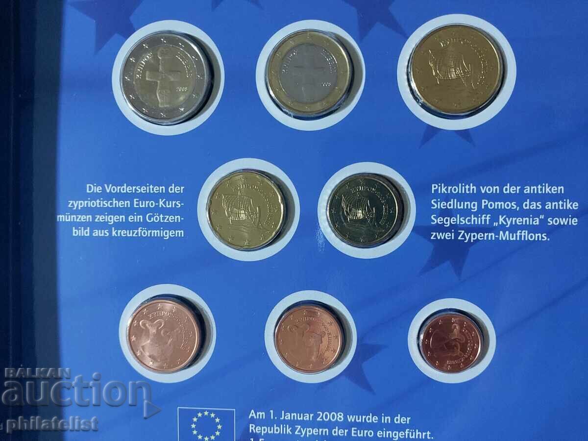 Cyprus 2008 - Euro Set - complete series from 1 cent to 2 euros with price 24.00 BGN | € 12.27 Cyprus 2008 - Euro Set - complete series from 1 cent to 2 euros with price 24.00 BGN | € 12.27