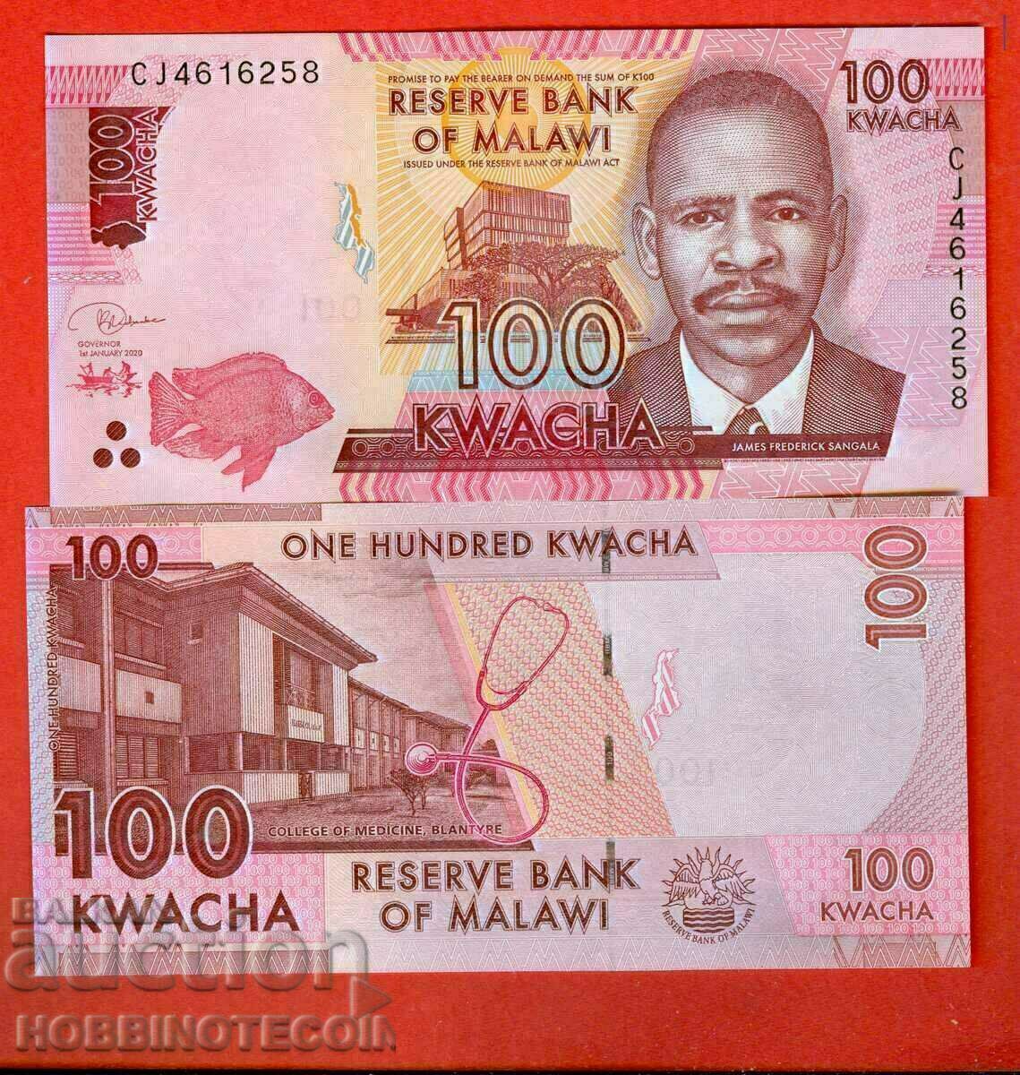MALAWI MALAWI - 100 Kwacha - issue 2020 - NEW UNC