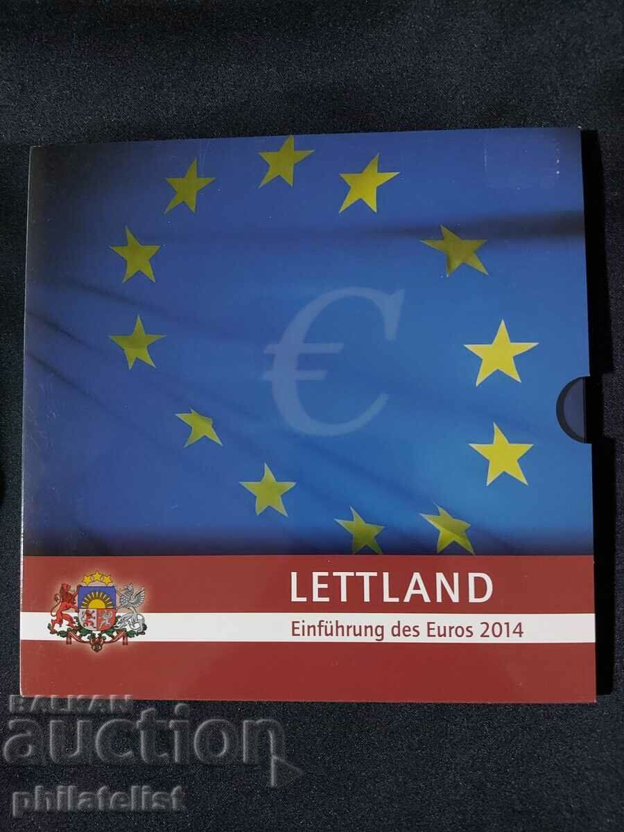 Latvia 2014 Euro Set - complete series from 1 cent to 2 euro