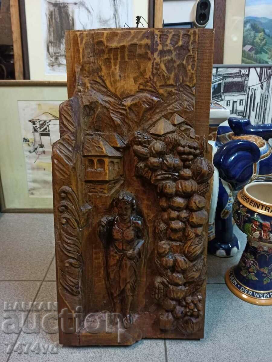 Sculptură veche în lemn masiv!!!
