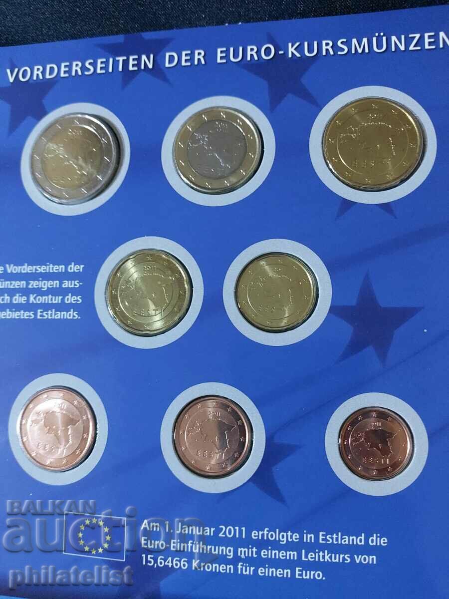 Estonia 2011 - Set - complete series from 1 cent to 2 euros with price 27.00 BGN | € 13.80 Estonia 2011 - Set - complete series from 1 cent to 2 euros with price 27.00 BGN | € 13.80