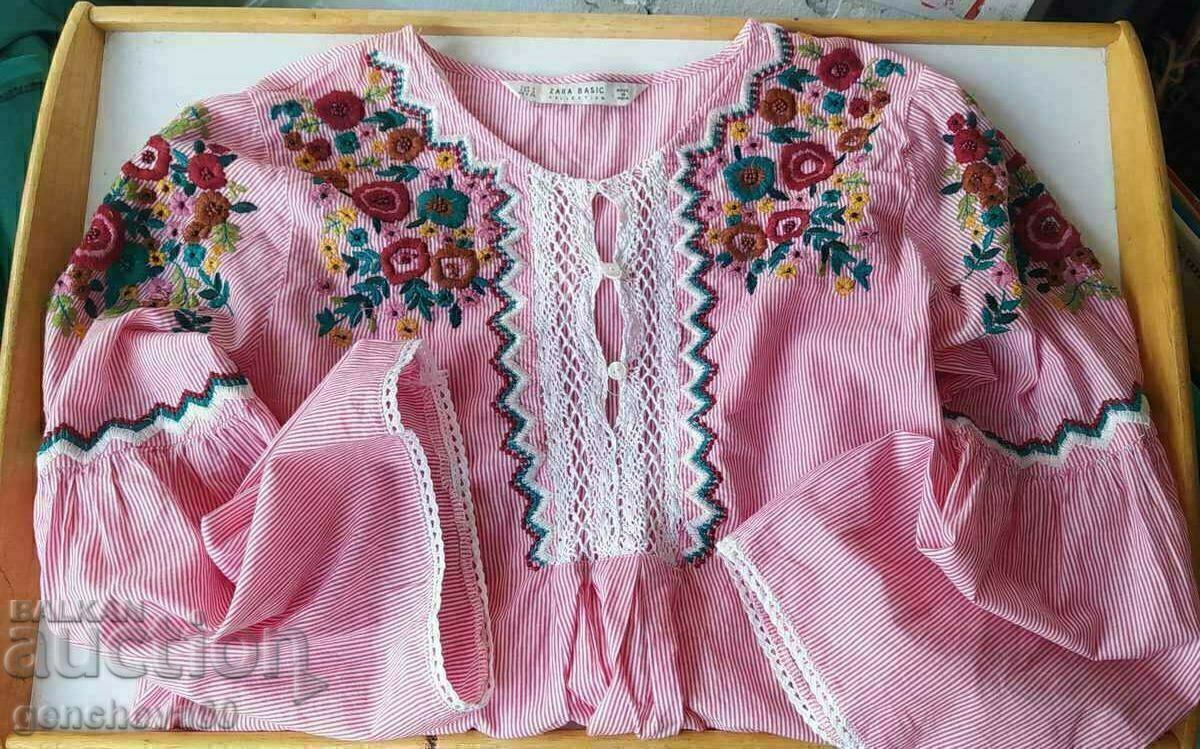 Embroidered and Beaded Shirt ZARA BASIC/Folk Costume - 5