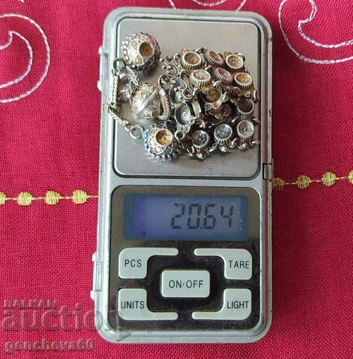 RARE Antique ethnographic bracelet sterling silver 800 - 7 RARE Antique ethnographic bracelet sterling silver 800 - 7