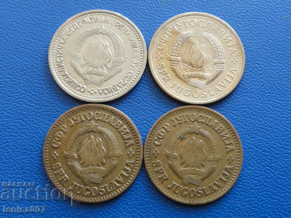 Yugoslavia - Coins (4 pieces) with price 2.10 BGN | € 1.07
