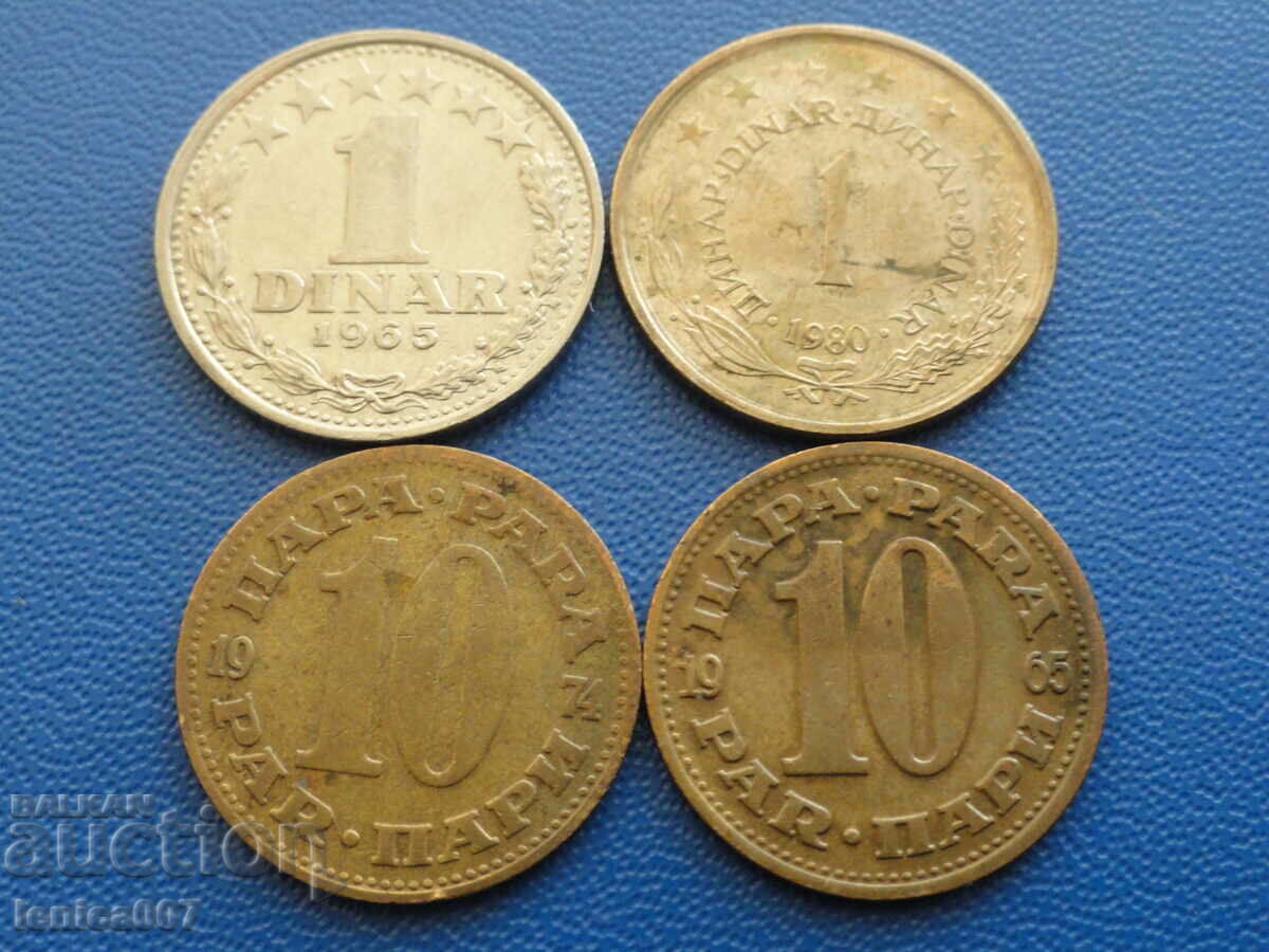 Auction  Yugoslavia - Coins (4 pieces)